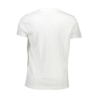 Camiseta blanca de algodón para hombre