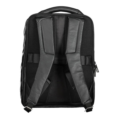 Black Leather Backpack