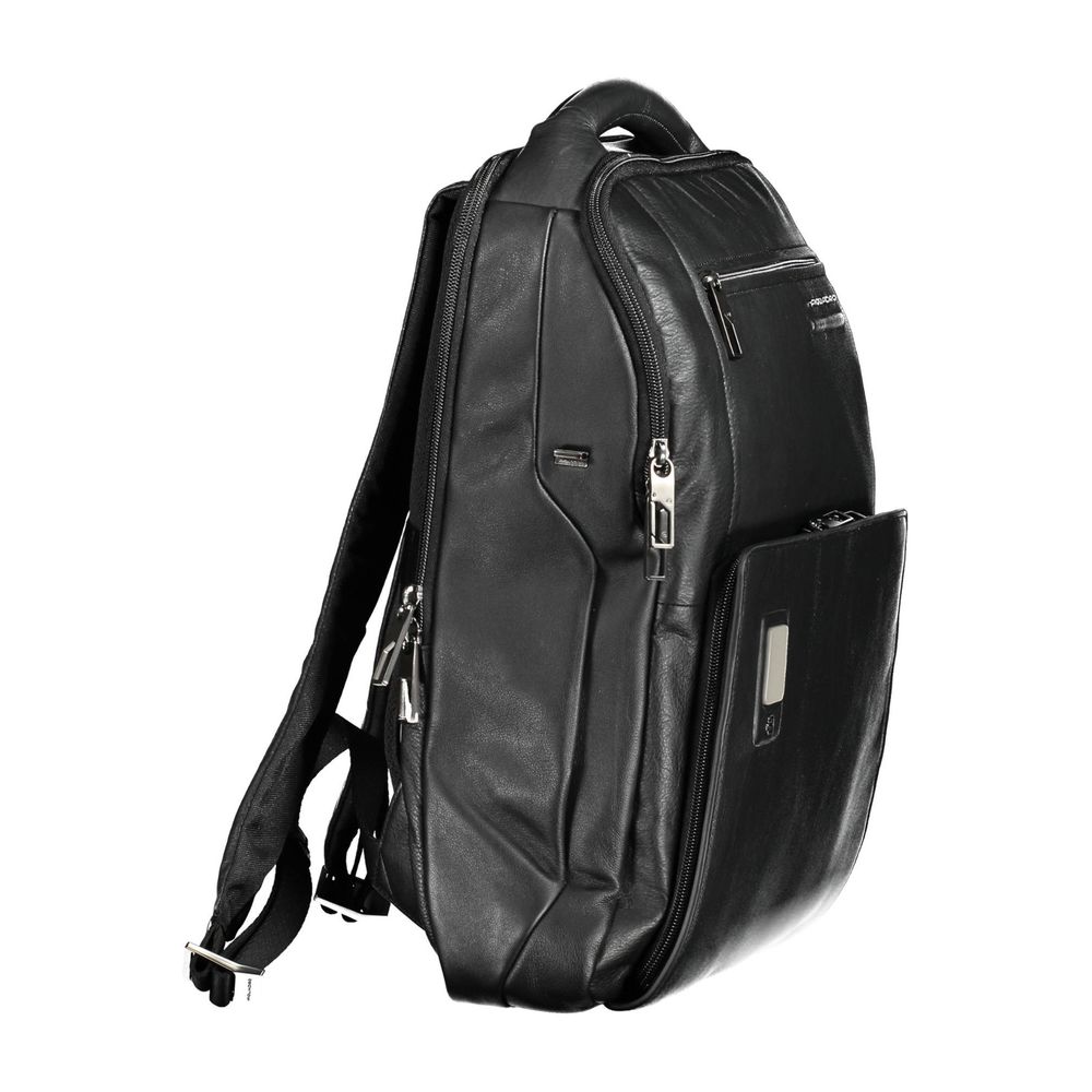 Black Leather Backpack