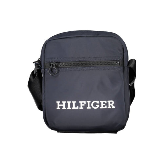 Bolso bandolera hombre poliéster azul