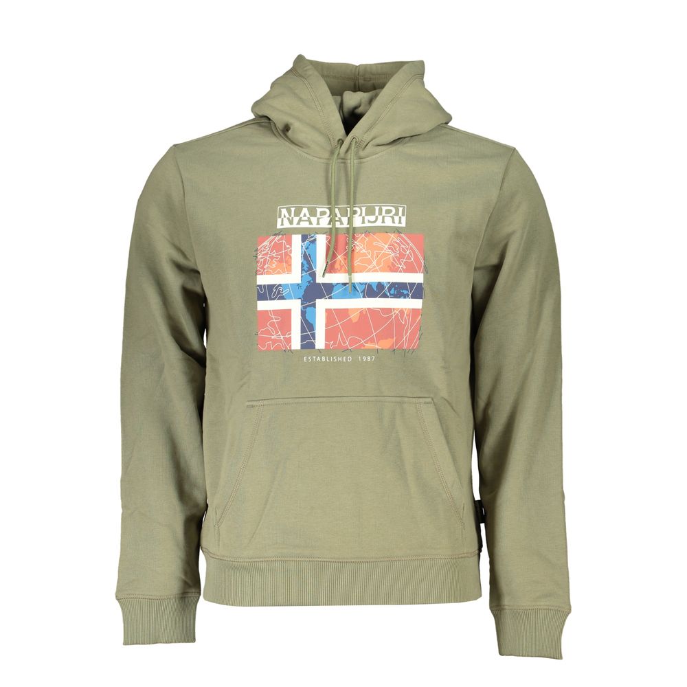 Jersey verde de algodón para hombre