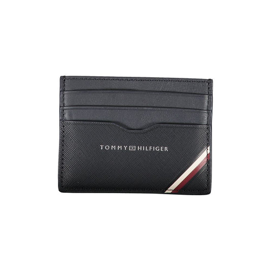 Cartera de hombre de piel azul