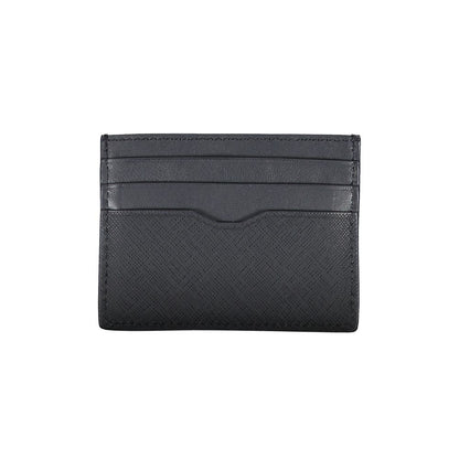 Cartera de hombre de piel azul