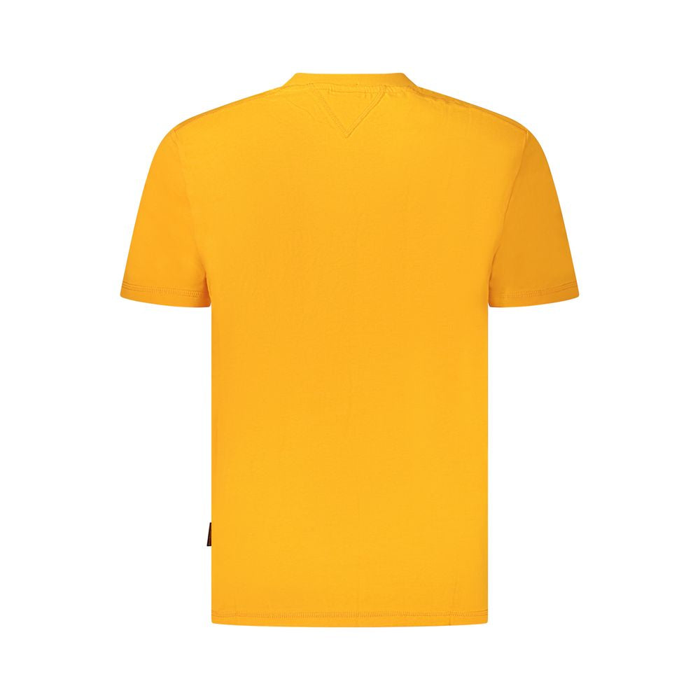 Camiseta naranja de algodón para hombre