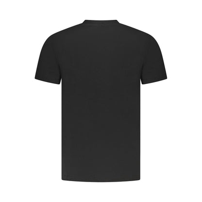 Camiseta negra de algodón para hombre