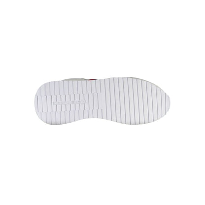 White Polyester Men Sneaker