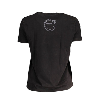 Black Cotton Tops & T-Shirt