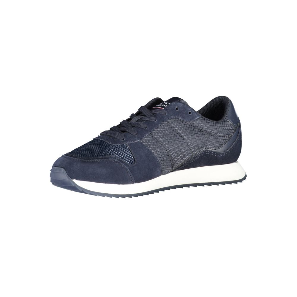 Zapatillas para hombre de poliéster azul