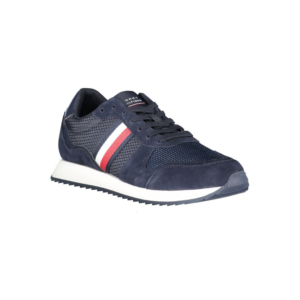 Zapatillas para hombre de poliéster azul