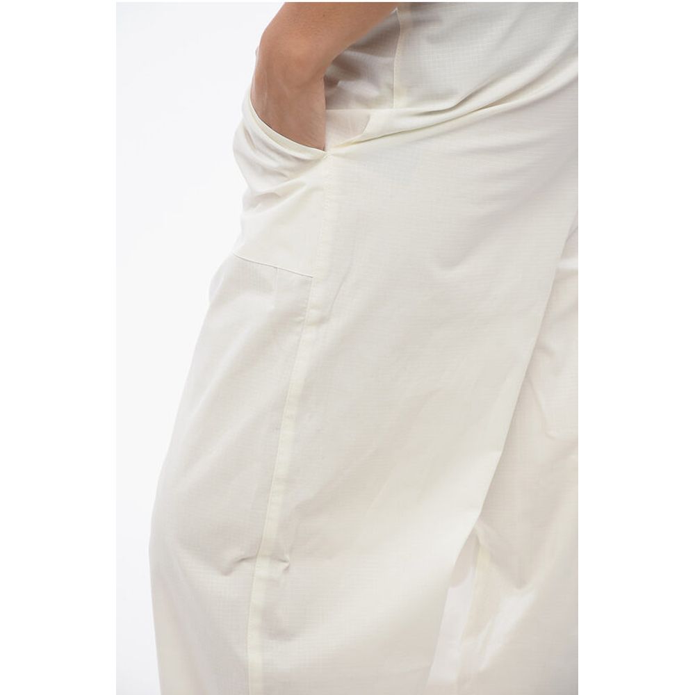 Stretch Cotton Pants with Drawstring
