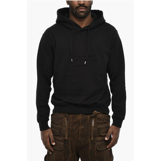 Solid Color Hoodie with Embossed Logo
