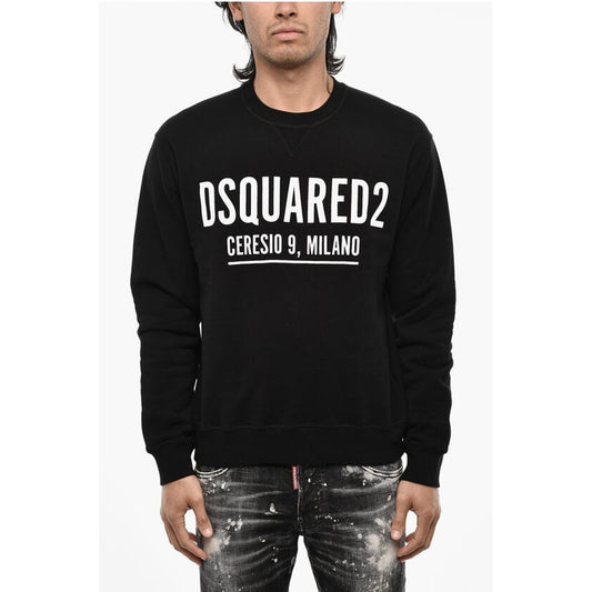 Cotton Crew-Neck with Logo Print