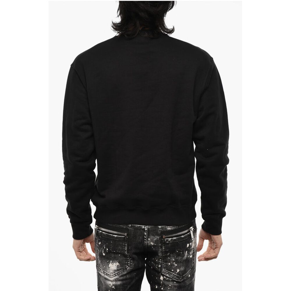 Cotton Crew-Neck with Logo Print