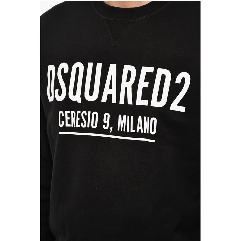 Cotton Crew-Neck with Logo Print