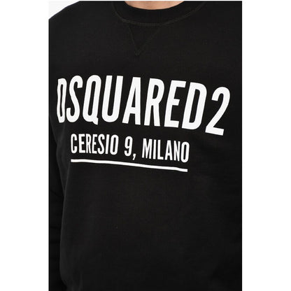 Cotton Crew-Neck with Logo Print