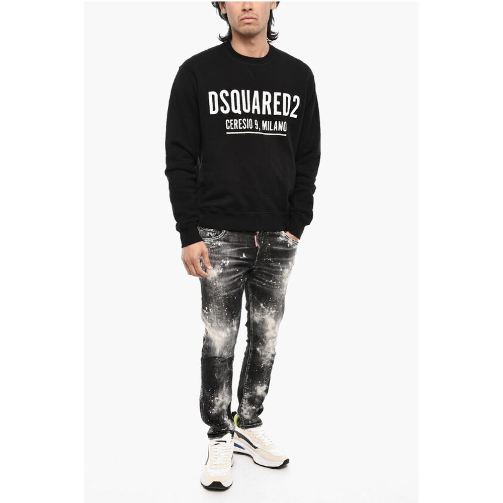 Cotton Crew-Neck with Logo Print