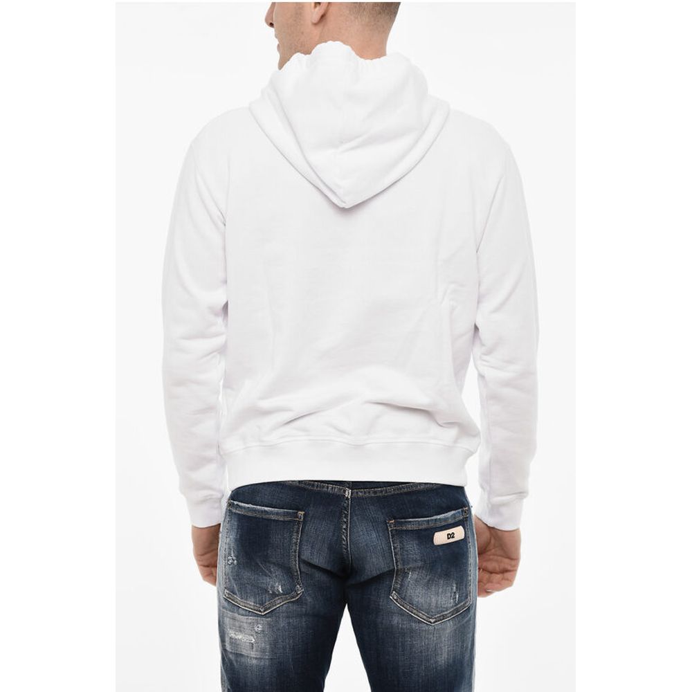 Cotton Hoodie with Logo Print