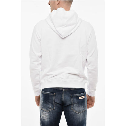 Cotton Hoodie with Logo Print