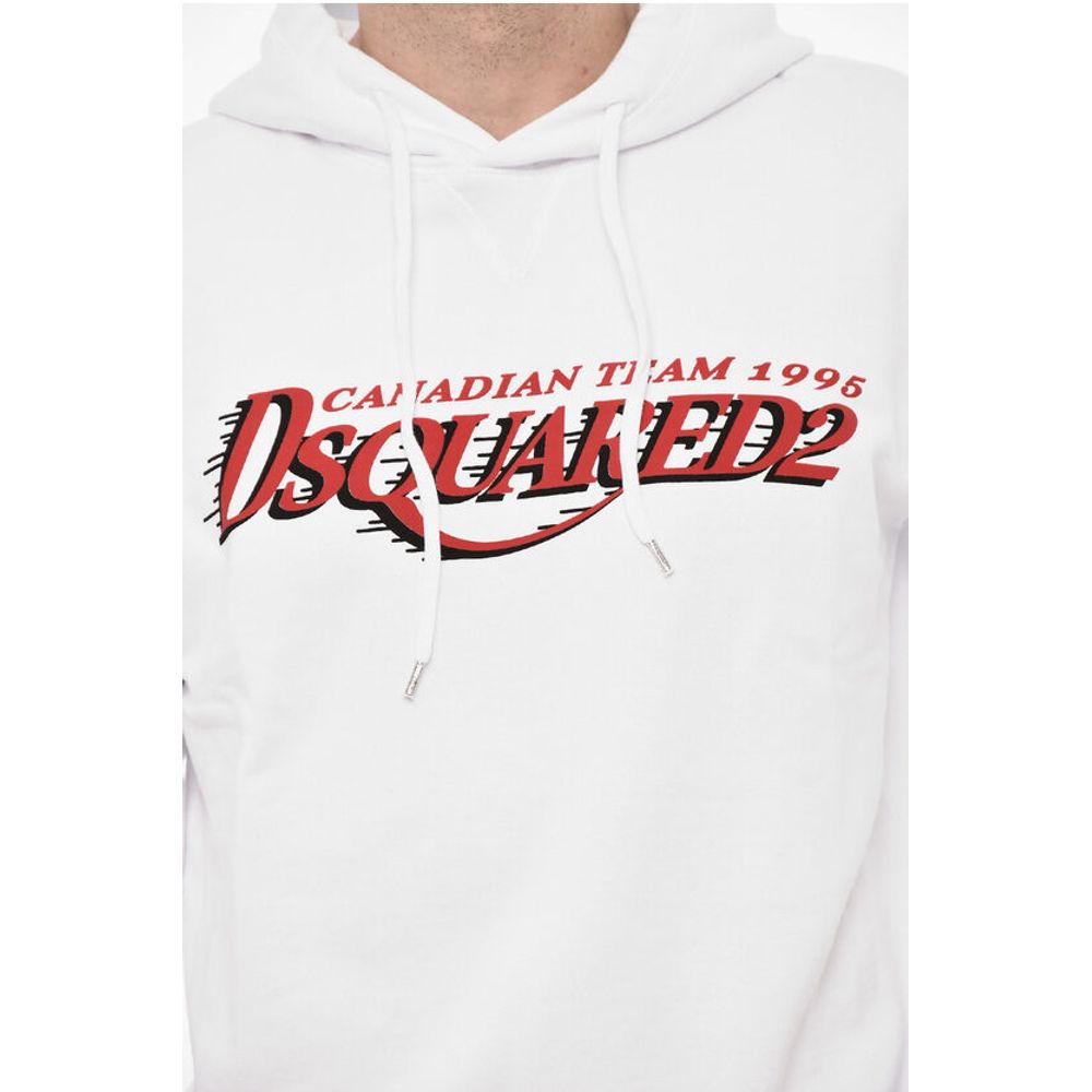 Cotton Hoodie with Logo Print