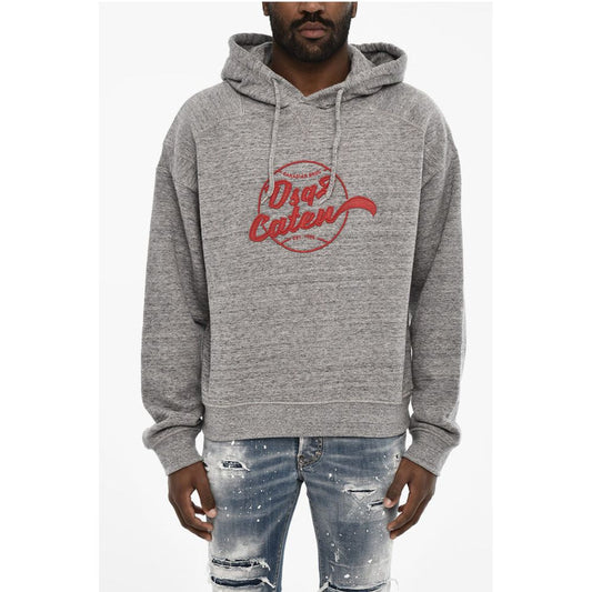 Cotton Hoodie with Embossed Logo