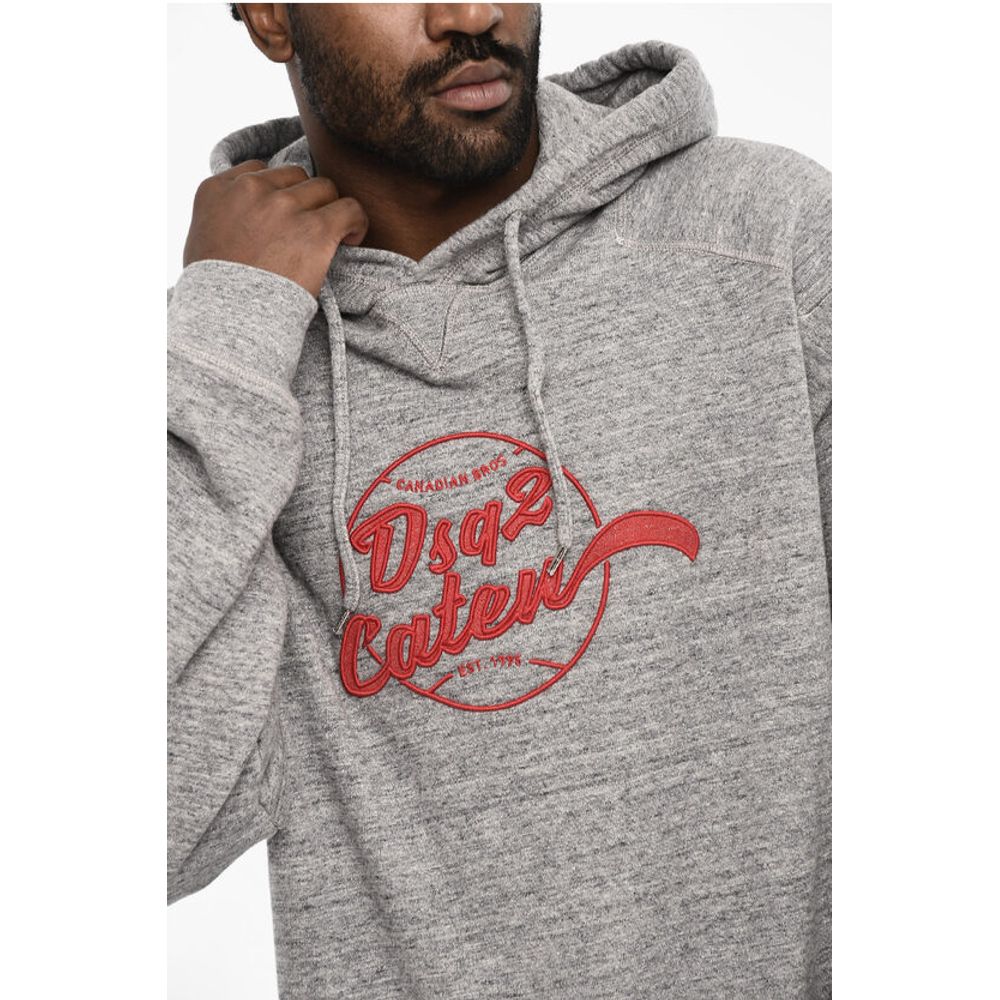 Cotton Hoodie with Embossed Logo