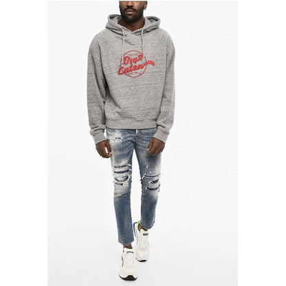 Cotton Hoodie with Embossed Logo