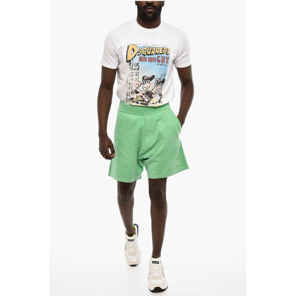 3 Pockets Terry Cotton Shorts