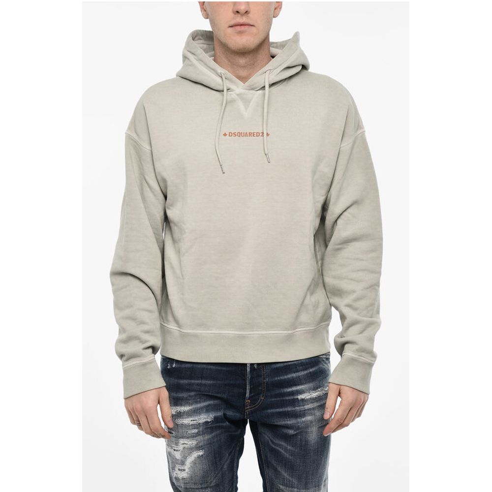 Fleeced-Cotton Hoodie