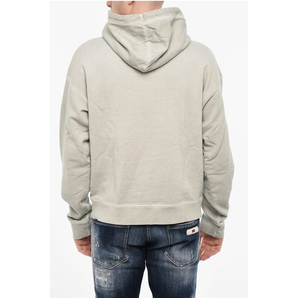 Fleeced-Cotton Hoodie