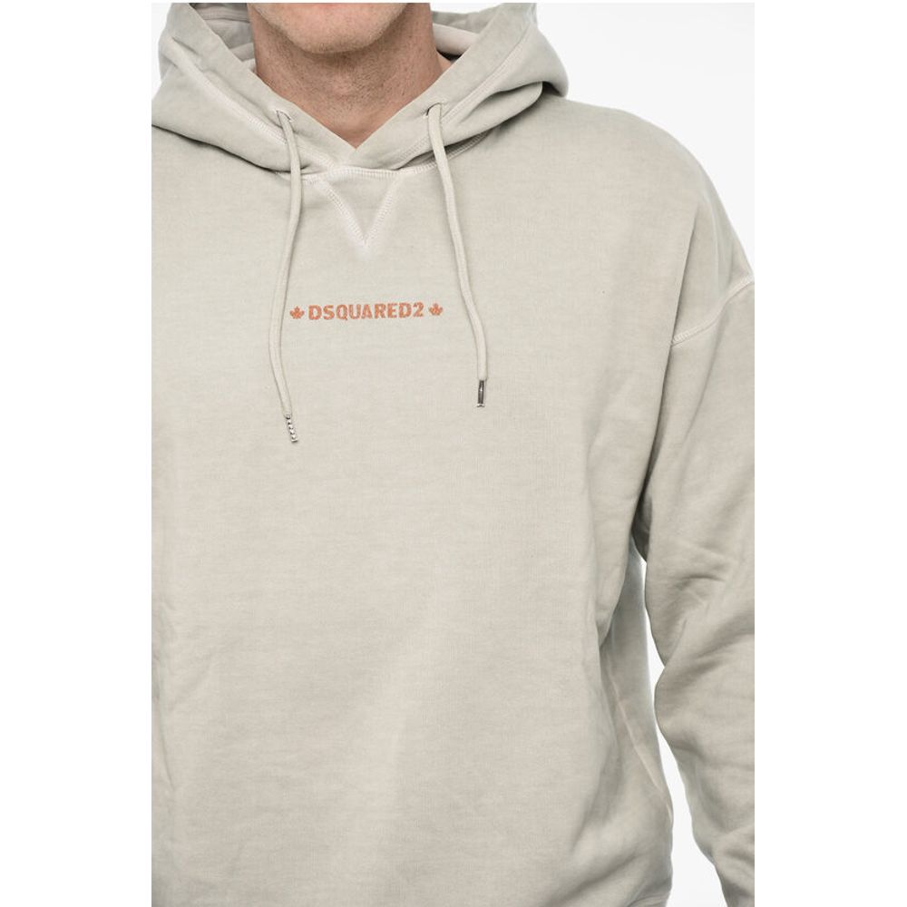 Fleeced-Cotton Hoodie