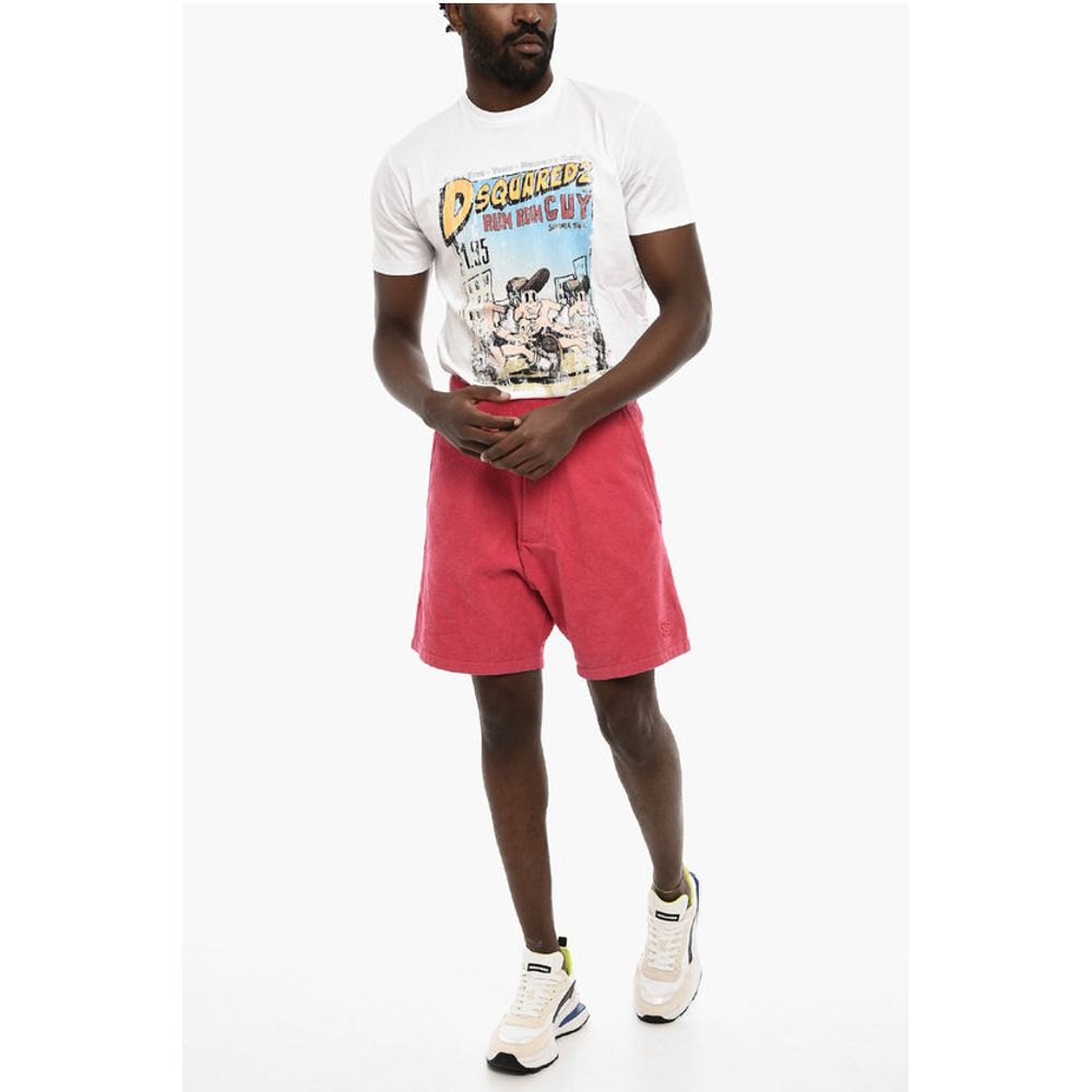3 Pockets Terry Cotton Shorts