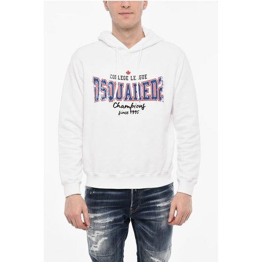 Cotton Hoodie With Maxi Logo