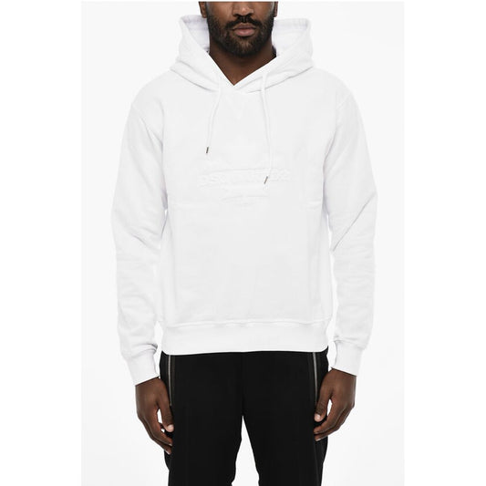 Solid Color Hoodie with Embossed Logo