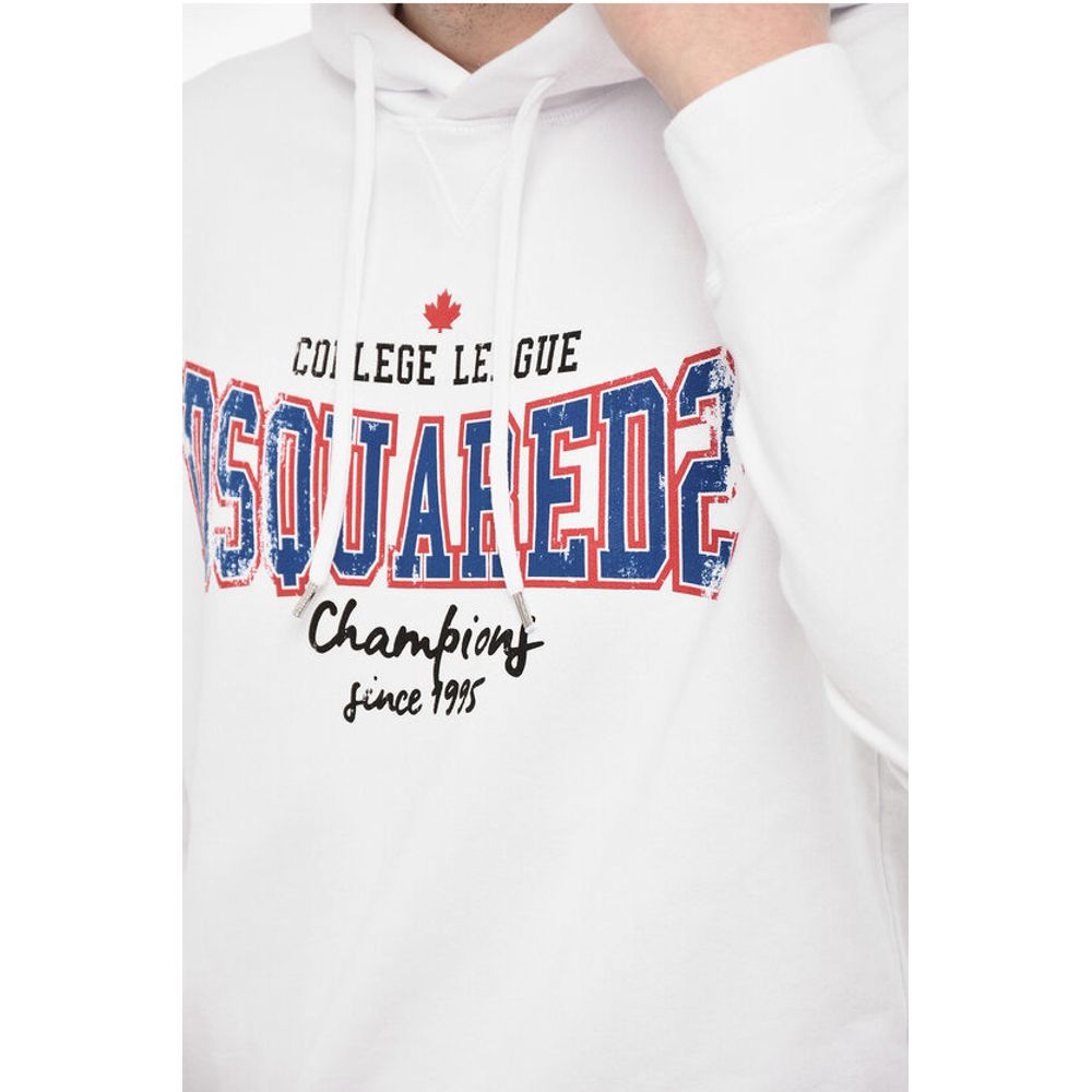 Cotton Hoodie With Maxi Logo
