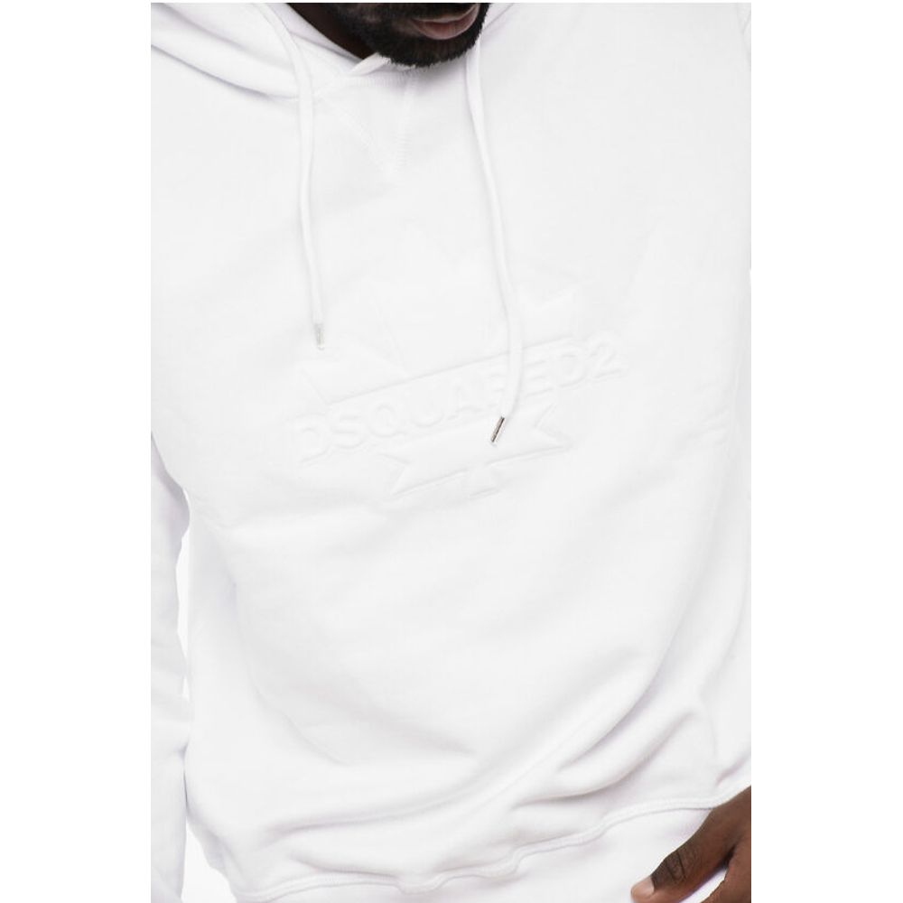 Solid Color Hoodie with Embossed Logo