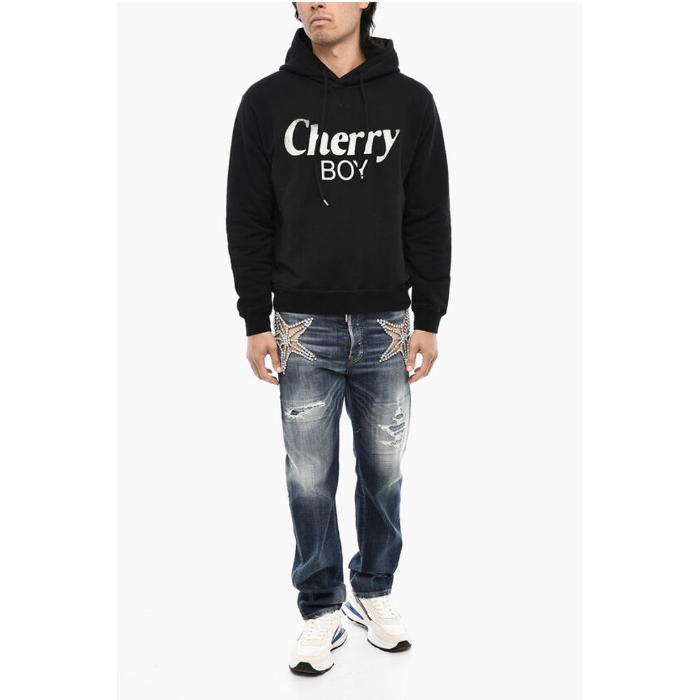 Cotton Hoodie with print
