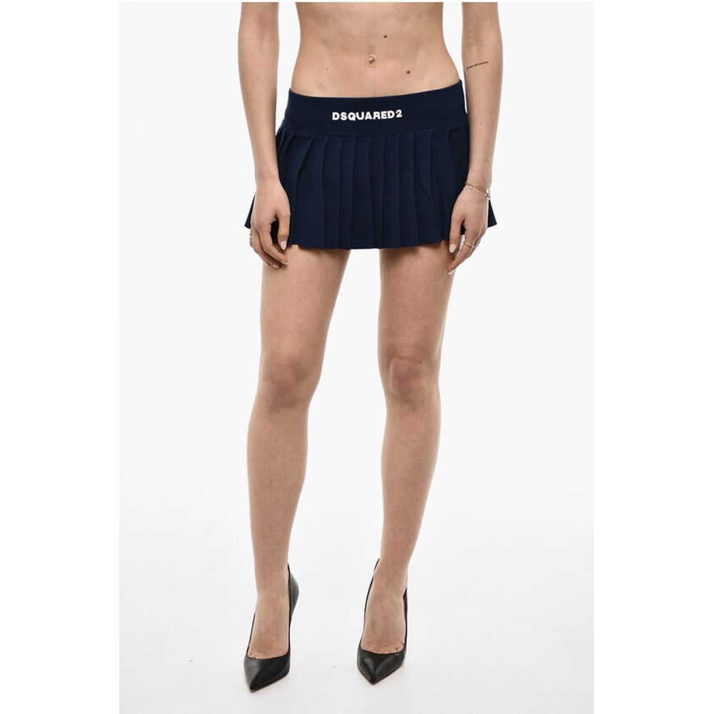 Pleated Skirt With Logoed Band