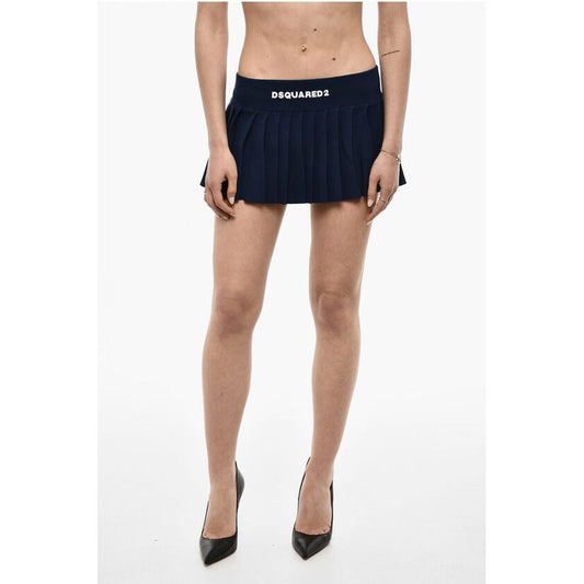 Pleated Skirt With Logoed Band