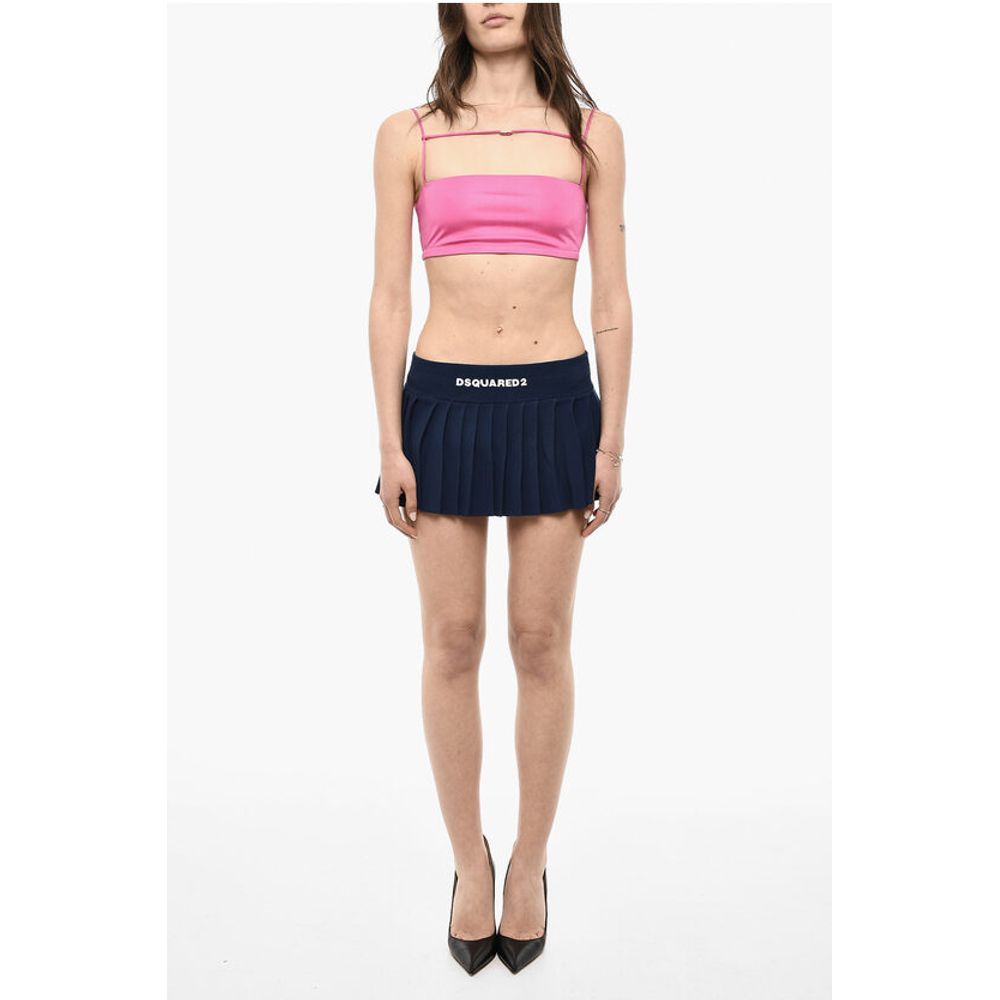 Pleated Skirt With Logoed Band