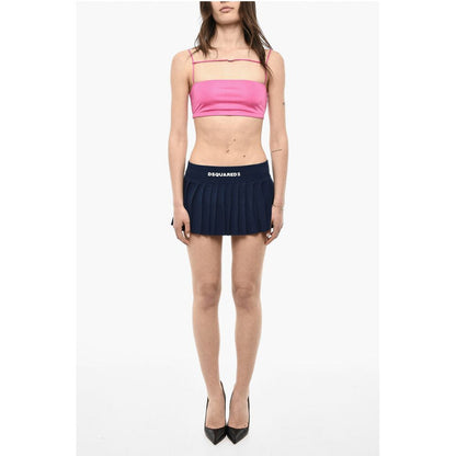 Pleated Skirt With Logoed Band