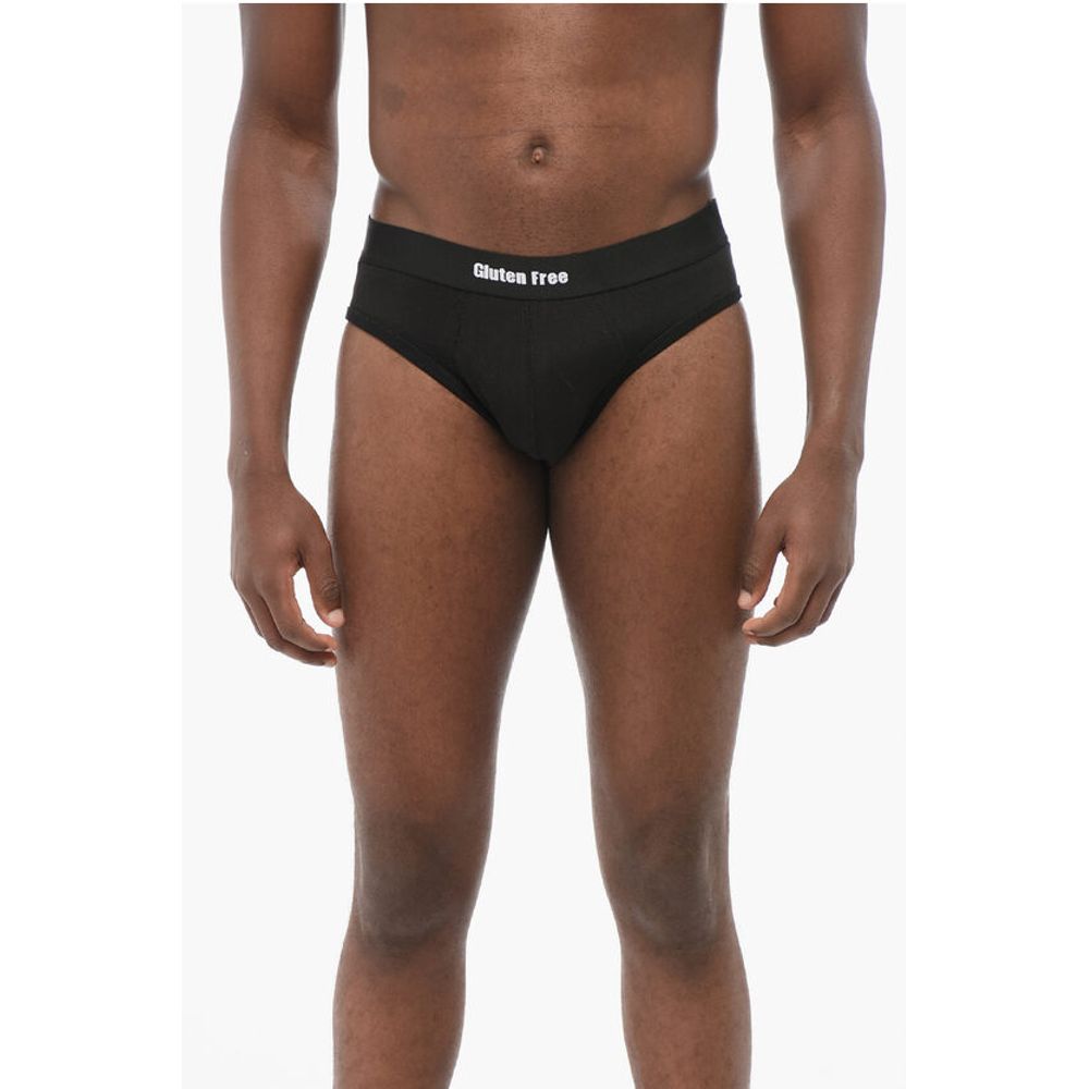 Cotton Blend Slip with Logoed Elastic Waistband
