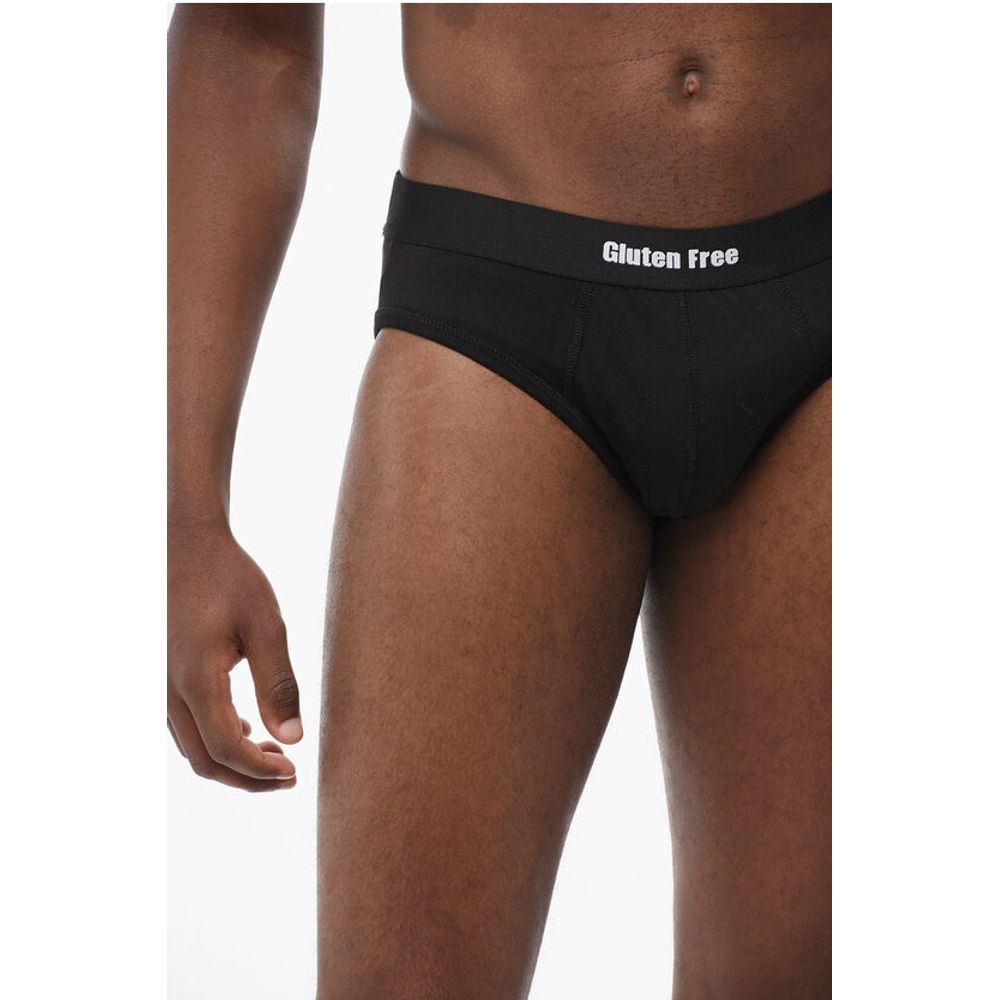 Cotton Blend Slip with Logoed Elastic Waistband
