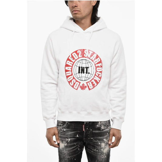 Cotton Hoodie With contrast Print