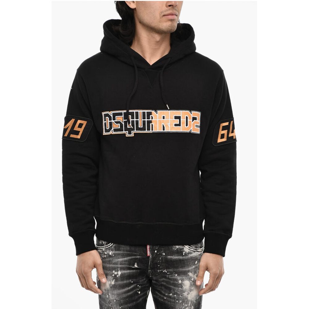 Cotton Hoodie with Embossed Logo
