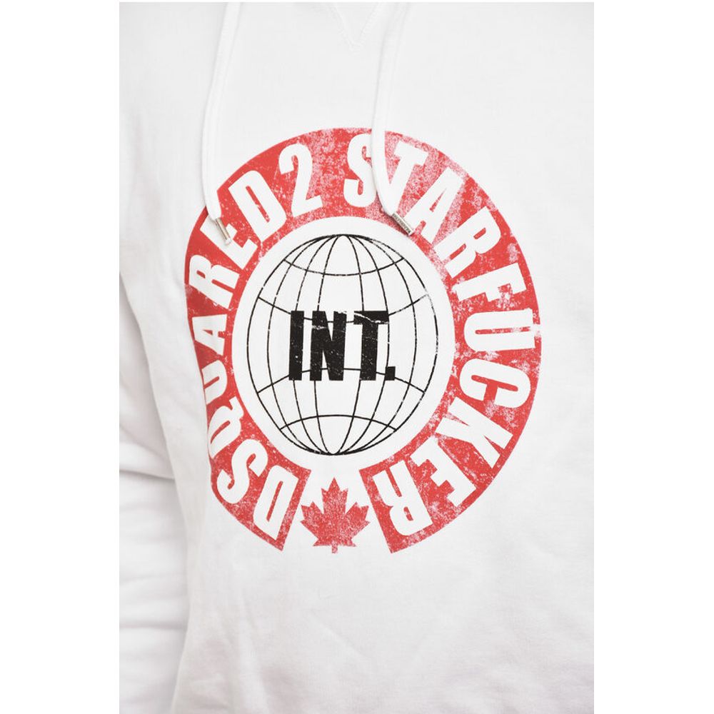 Cotton Hoodie With contrast Print