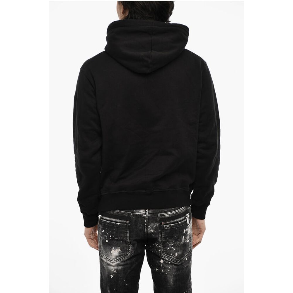 Cotton Hoodie with Maxi Print