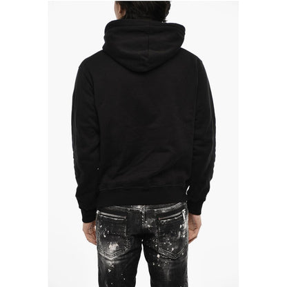 Cotton Hoodie with Maxi Print