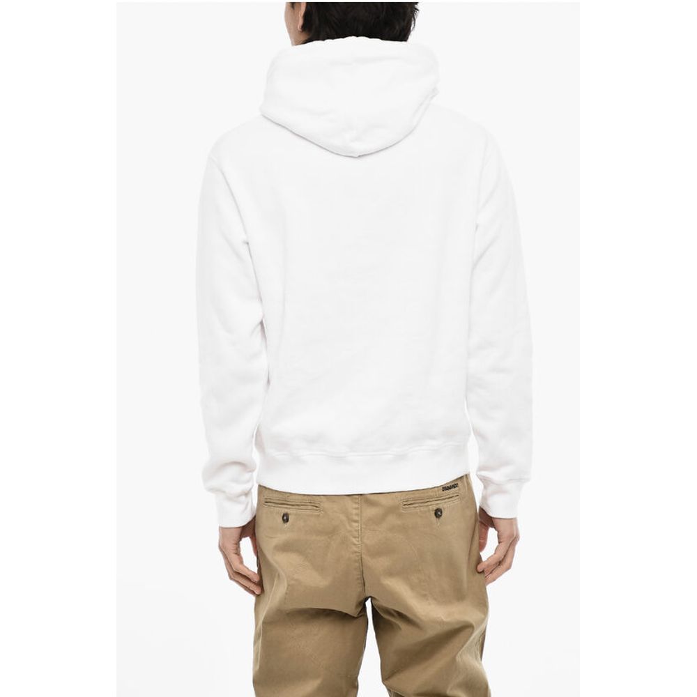 Fleeced-Cotton Crew-Neck Sweatshirt with Print