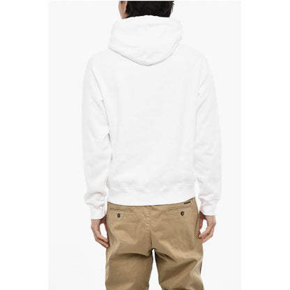 Fleeced-Cotton Crew-Neck Sweatshirt with Print