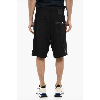 Dark Wash Shorts with Side Zip